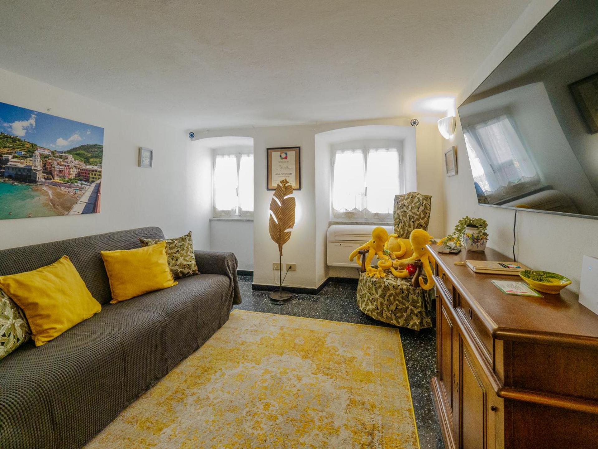 Mainetta Sea View Apartment With Ac Vernazza Bagian luar foto