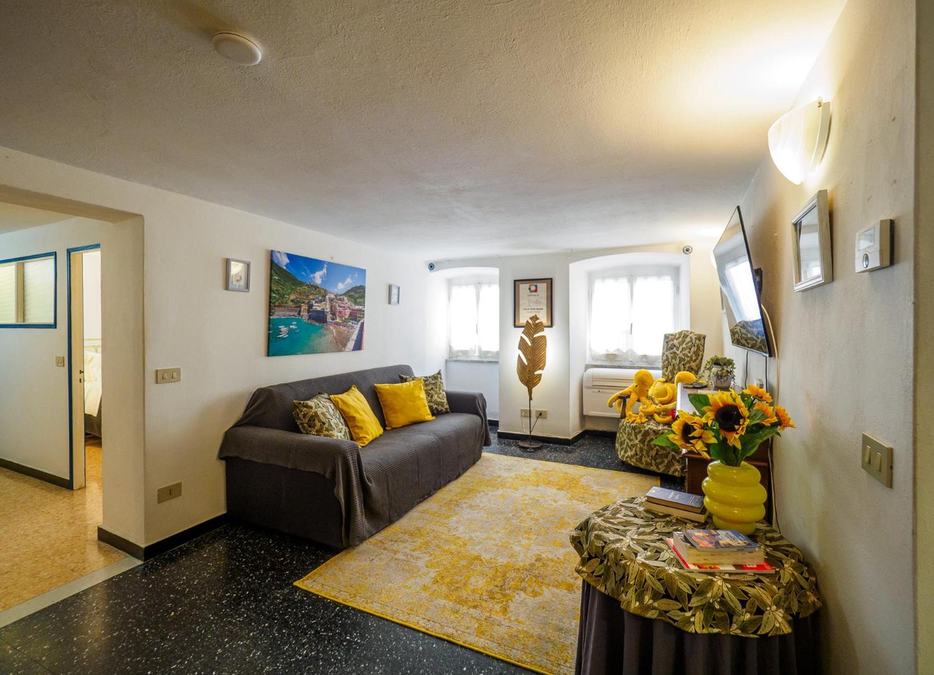 Mainetta Sea View Apartment With Ac Vernazza Bagian luar foto