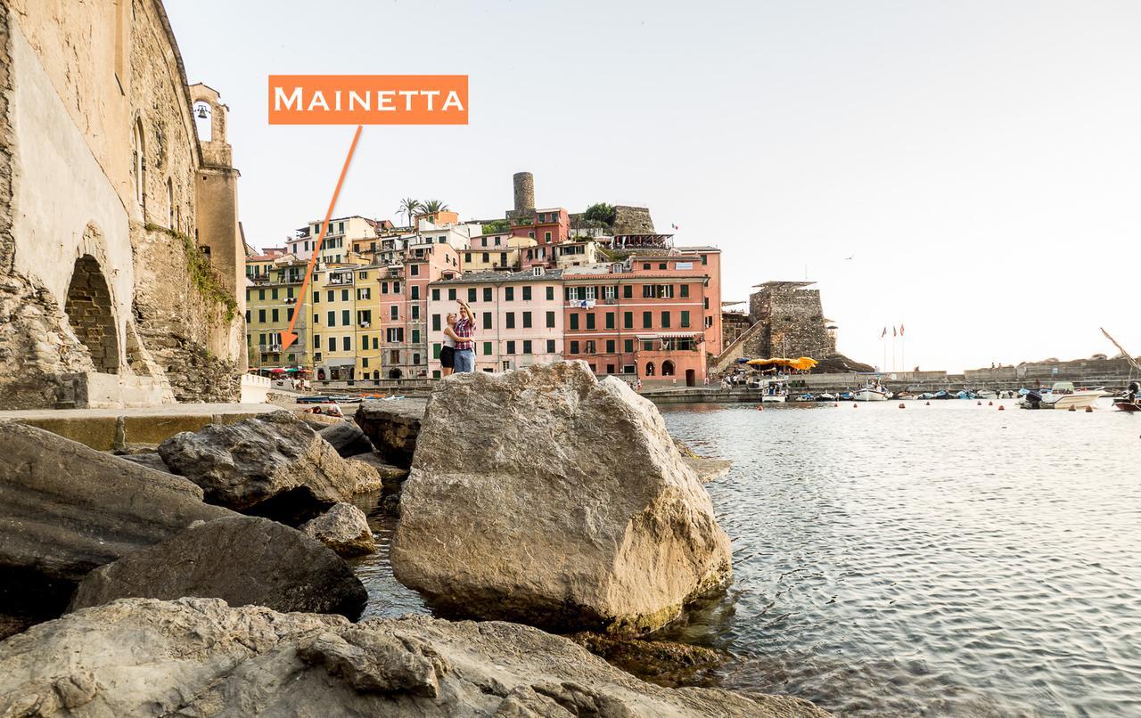 Mainetta Sea View Apartment With Ac Vernazza Bagian luar foto